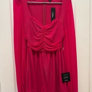 Lulu's Pink Ruched Women Romper